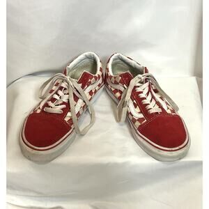 VANS Old Skool Red Checkerboard Men’s Size 6 Women Shorts Size 7.5
